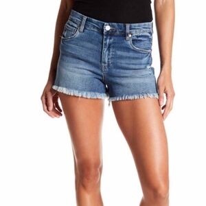 Blank NYC Jean Shorts Womens Size 29 The Lenox High Rise Fray